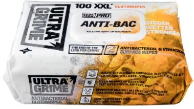 Ultra Grime Wipes Pro Anti-Bac 100-Pack